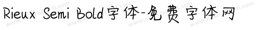 Rieux Semi Bold字体字体转换